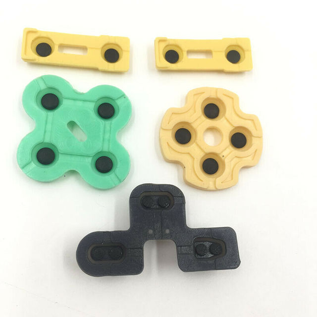 Rubber Button Conductive Pad Replacement for PlayStation 2 Controller Full Set Action Buttons Membrane Kit