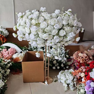 Nouveau <span class=keywords><strong>Centre</strong></span> <span class=keywords><strong>de</strong></span> <span class=keywords><strong>Table</strong></span> <span class=keywords><strong>de</strong></span> Mariage 120 cm en Fleurs Artificielles Soie Hydrangea Rose pour Décoration <span class=keywords><strong>de</strong></span> <span class=keywords><strong>Table</strong></span> - Product Image 6