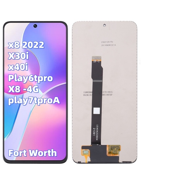 100% Tested LCD Screen Assembly 1 Year 6.9" Mobile Phone Display OEM Fort Worth Honor X8 2022 X30i X40i Play6tpro Play7tpro