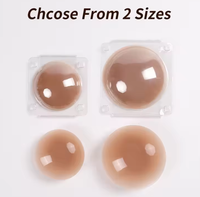 Cache-tétons adhésifs en silicone ultra-fins réutilisables, deux paires, pour accessoires de lingerie sexy