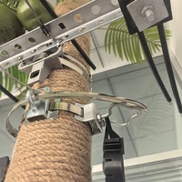 Gancho de sujeción de cable de fibra óptica FTTH de acero galvanizado tipo flor de ciruelo, retractor de cable de comunicación