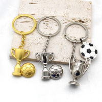 Mini trophée de football de la ligue de championnat de football, souvenir, breloques pour sac, décoration, pendentif, porte-clés en métal pour cadeaux