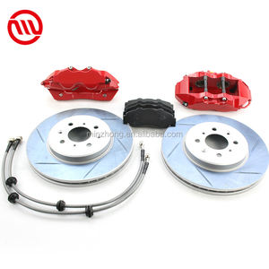 คาลิปเปอร์เบรกใหญ่ประสิทธิภาพสูง 4 พอต พร้อมชุดจานเบรก สำหรับ Honda Fit GK5/Ge Rui/DF <span class=keywords><strong>Jazz</strong></span> สำหรับล้อขนาด 15 นิ้ว 16 นิ้ว - Product Image 2