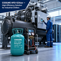 Gaz réfrigérant COOLWE R1234ze Pureté 99,9% A2L GWP ultra-bas Écologique pour système de refroidissement Certifié DOT CE Prix