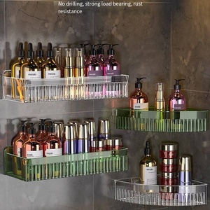 Aonimu rak kamar mandi, rak penyimpanan Toilet, rak handuk gantung dinding aluminium ruang berlubang - Product Image 1