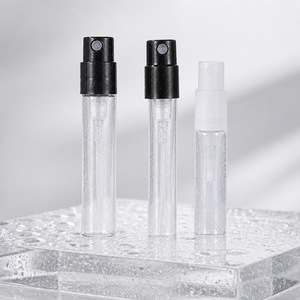 Flacon de parfum de voyage rechargeable 10 ml, atomiseur en verre vide noir, pompe à fine brume, taille mini portable pour kit de voyage, vente en gros - Product Image 5