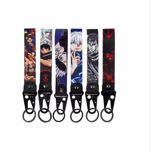 Anime japonés águila pico llaveros correa de muñeca ancho águila gancho coche motocicleta carreras llavero lujo llavero para hombres - Product Image 1