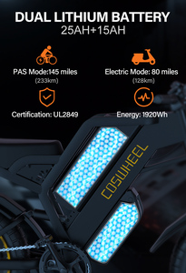 Vélo EU GT-20 avec moteur sans balais 48V 500W, écran LCD, pour la plage et la neige, moto tout-terrain - Product Image 3