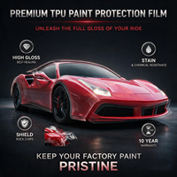 Film de protection de peinture (PPF) invisible en TPU haute résistance aux taches, ne laisse aucune trace d'eau après le lavage quotidien