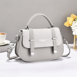 กระเป๋าถือผู้หญิงสี่ฤดูแฟชั่นใหม่ปักกระเป๋าถือสะพายไหล่ข้างเดียวแบบเรียบง่ายกระเป๋าถือผู้หญิง - Product Image 2