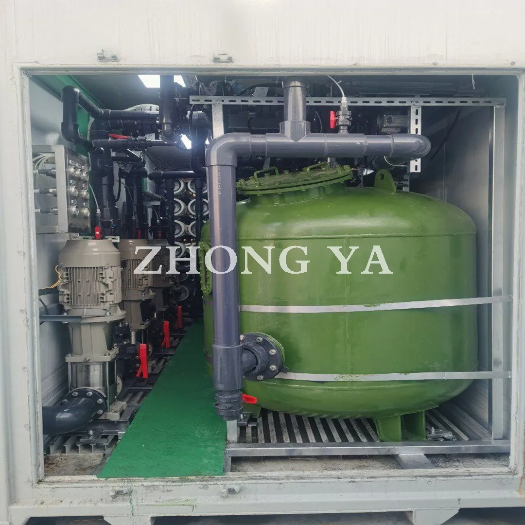 Solar Powered Mobile Containerized Swro Sea Water Seawater Desalination System RO Reverse Osmosis Drinking Water Treatment Plant