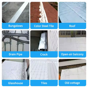 Ruban adhésif imperméable résistant aux hautes températures, <span class=keywords><strong>en</strong></span> aluminium épais avec butyl, pour la réparation des fissures des murs, des piscines, des toits et des conduits, auto-scellant - Product Image 3