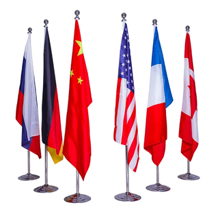 2023 Bán Buôn Chất Lượng Cao Nhanh Chóng Vận Chuyển Bất Kỳ Có Kích Thước Trong Nhà Ngoài Trời Biểu Tượng Tùy Chỉnh Được Thiết Kế Đứng Tầng Văn Phòng Cờ Với Cực Cơ Sở - Product Image 2