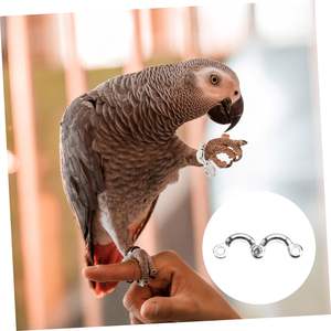 Nieuwe Gesneden Vogels Ringen Roestvrijstalen Metalen Aluminium Accessoire Voor Papegaaien Outdoor Vliegtraining Activiteit Opening Clip - Product Image 6