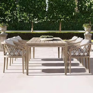 Set di mobili da esterno Teak tavolo e sedia da giardino tavolo da pranzo e sedia di lusso sedia da pranzo Set di mobili da cortile - Product Image 1