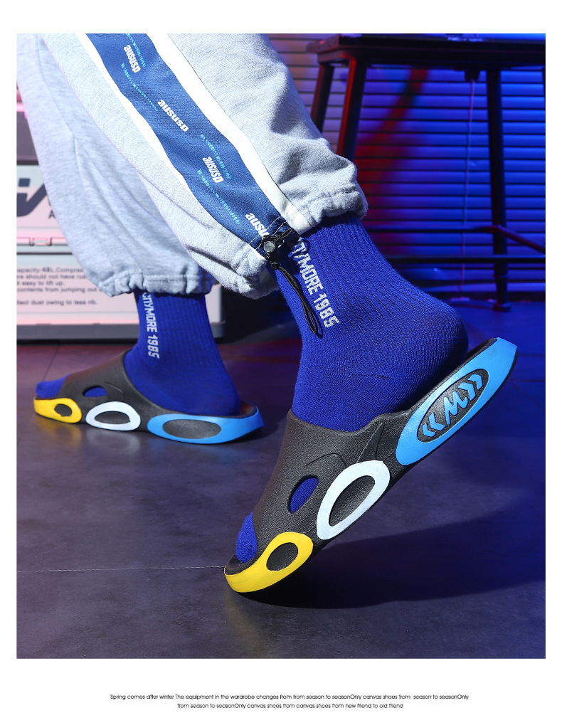 Summer Men's Slippers Women Home Slippers Indoor Bathroom Non Slip Slides Couple Platform Sandals