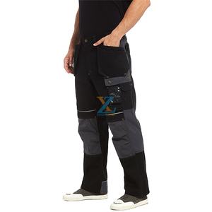 Pantalones de trabajo de lona de utilidad Cordura duraderos para hombre, pantalones Cargo de <span class=keywords><strong>carpintero</strong></span> reforzados con rodillera, bolsillos para herramientas - Product Image 4