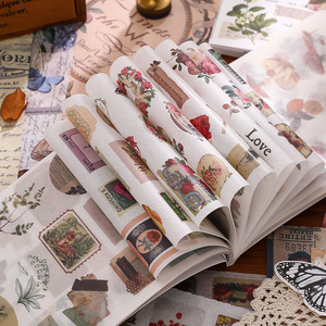 SIMNO 50 fogli effimera libro Art Journaling con fiori farfalla adesivi a tema di bellezza e <span class=keywords><strong>carta</strong></span> <span class=keywords><strong>Decoupage</strong></span> <span class=keywords><strong>per</strong></span> Junk Journal - Product Image 5