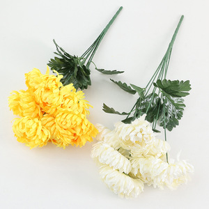 ดอกดาวเรืองประดิษฐ์สำหรับวันบูชายัญดอกไม้ผ้าไหม7ดอกดาวเรือง - Product Image 4