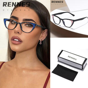 Haute qualité rétro décontracté oeil de chat Anti-lumière bleue lunettes modèles chauds Pack PC matériel étudiant myopie cadre - Product Image 2
