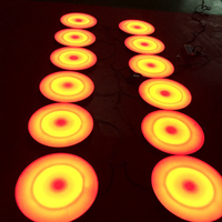Lampe LED interactive RGB 3-en-1 étanche IP67 pour carrelage encastré, idéale pour décorer les parcs d'attractions et les pistes de danse