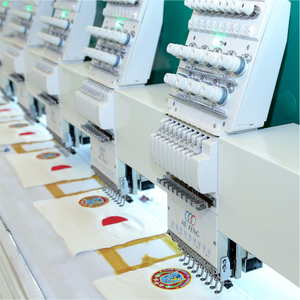 Máquina de bordar con varias agujas de cabeza plana personalizada a la venta - Product Image 4