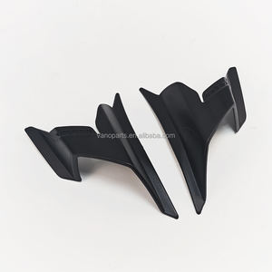 WANOU 오토바이 액세서리 사이드 윈드 블레이드 레이싱 고정 윈드 윙 탄소 섬유 오토바이 사이드 스포일러 디플렉터 윙 - Product Image 6