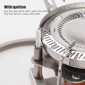 Réchaud à <span class=keywords><strong>gaz</strong></span> de <span class=keywords><strong>camping</strong></span> pliable HOMFUL, type séparé, anti-vent, anti-explosion, pour l'extérieur - Product Image 2