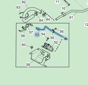 Pièces de camion Adblue Leiding 1939987 Scani Truck Collier de serrage flexible pour tuyau d'échappement - Product Image 1