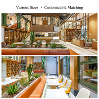 Solution clé en main pour l'ameublement de restaurant, ensemble de tables et de chaises de salle à manger modernes et personnalisées pour hôtel, café, projet commercial