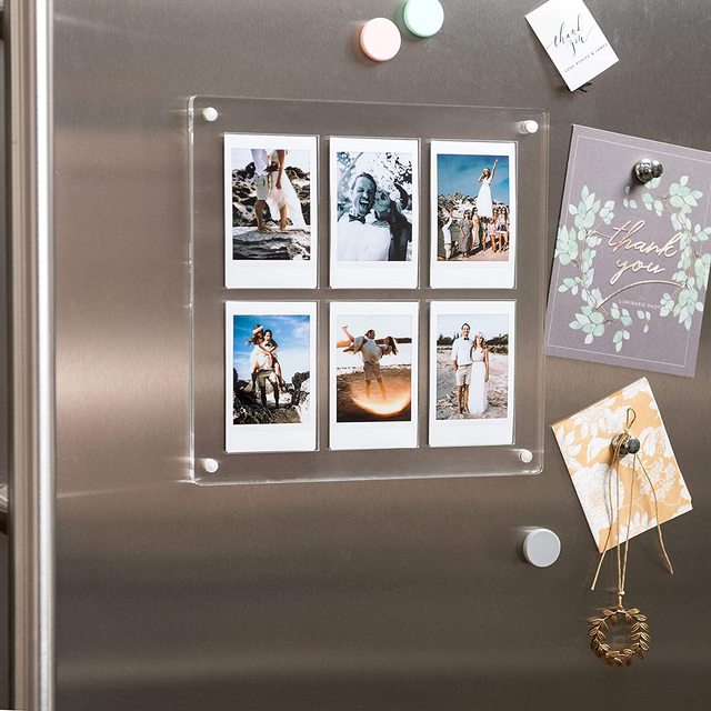Wholesale 2mm Clear Acrylic Wall Mount Photo Display Rectangle Perspex Friend Photo Boards