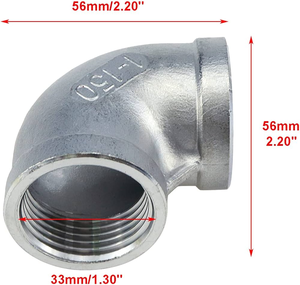 <span class=keywords><strong>1.5</strong></span> không gỉ khuỷu tay ren - Product Image 5