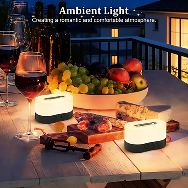 Modern Mini LED Mood Light RGB Color Changing Warm White Magnetic Base Waterproof for Party Decoration