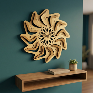 Modern Metal Sunburst Wall <b>Clock</b> Analog Quartz Design Living Room Decor Silent <b>Battery</b> Powered Hanging <b>Clock</b> - Product Image 5