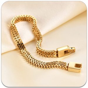 Bracciale Punk <span class=keywords><strong>Rock</strong></span> in Acciaio Inossidabile da 6mm, Bracciale a Catena a Maglie a Serpente, Accessorio Regalo - Product Image 2
