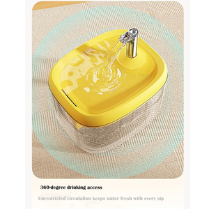 2.5L Eco-Friendly Durable Waterproof Modern Oval <b>Automatic</b> Pet <b>Water</b> <b>Dispenser</b> with Rechargeable Battery for Cats & Dogs - Product Image 5