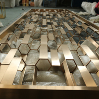 Diviseur de pièce décoratif d'acier inoxydable de conception moderne pour le restaurant de lobby d'hôtel