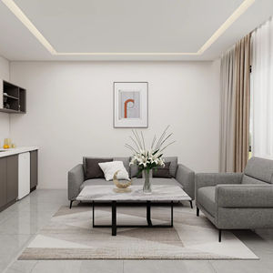 Ensemble de meubles sur mesure pour salon moderne |   Meuble TV et canapé minimalistes : design combiné - Product Image 1