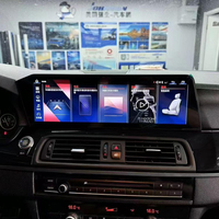 Layar Foforfor 14.9" untuk BMW Seri 5 2010-2017 Carplay Android 13 Radio Mobil Qualcomm 8 Core 4G Stereo Mobil GPS DSP WIFI Upgrade