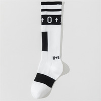 Chaussettes de sport décontractées professionnelles pour hommes, à compression élastique à la cheville, avec manchette haute amincissante, séchage rapide, respirantes, pour l'été