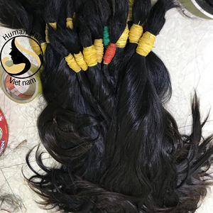 100% Vierge Vietnam Remy Cheveux Extension En Vrac 10A Droite Cheveux Bruts Non Transformés - Product Image 5