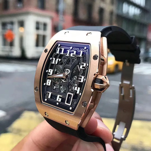 Reloj de Lujo Estilo RM67-01 Ultrafino con Esfera Hueca, Caja de Metal, Correa de Goma, Deportivo, Automático, Edición Limitada, Diseño Personalizado - Product Image 1
