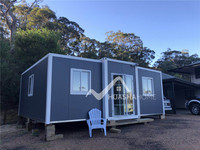 Extensible préfabriquée domestique élargi 20 pieds conteneur maison 20 pi 2 chambre