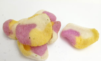 Materia Prima para Producción de Snacks Fritos: Pellets de Camarón de Tres Colores, Certificación HALAL, Sabores Mixtos, Textura Semiblanda