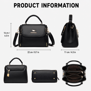 Fornitore all'ingrosso <span class=keywords><strong>di</strong></span> <span class=keywords><strong>borse</strong></span> a mano con motivo litchi, borsa a tracolla in PU con cerniera laterale e MOQ basso <span class=keywords><strong>di</strong></span> 20 pezzi per forniture aziendali - Product Image 4