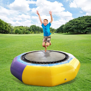 แทรมโพลีนเป่าลมสำหรับเล่นในสวนน้ำ วัสดุ PVC ป้องกันรังสียูวี รับประกัน 3 ปี - Product Image 1