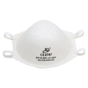 Masques filtrants jetables <span class=keywords><strong>FFP2</strong></span> demi-masques anti-poussière <span class=keywords><strong>avec</strong></span> bandeau de protection des particules OEM et ODM - Product Image 2