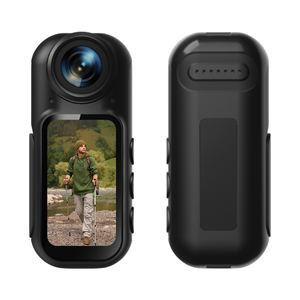 Caméra de poche portable avec stabilisateur anti-tremblement, enregistreur vidéo léger pour les aventures en plein air, le camping, le ski et la réalisation de vlogs - Product Image 2