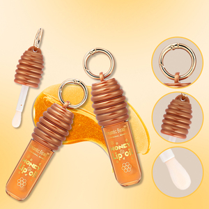Nuevo Aceite Labial de Miel Antisequedad y Antipelado, Tratamiento Hidratante para Reducir las Arrugas de los Labios, Paleta de Colores con Diseño de Llavero - Product Image 6