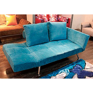 Gran oferta, pequeño sofá cama plegable con estructura de tubo de metal y base de listón - Product Image 5